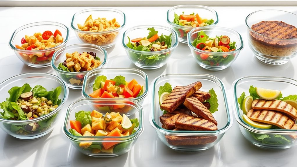 Durable Glass Meal Prep Bowls: Space-Saving & Stain-Resistant